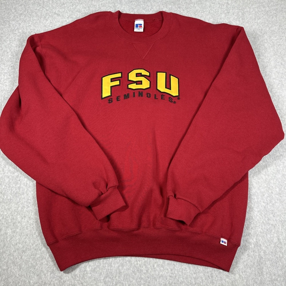 Russell Athletic Vintage Florida State Seminoles Crew Neck Sweatshirt Size XXL